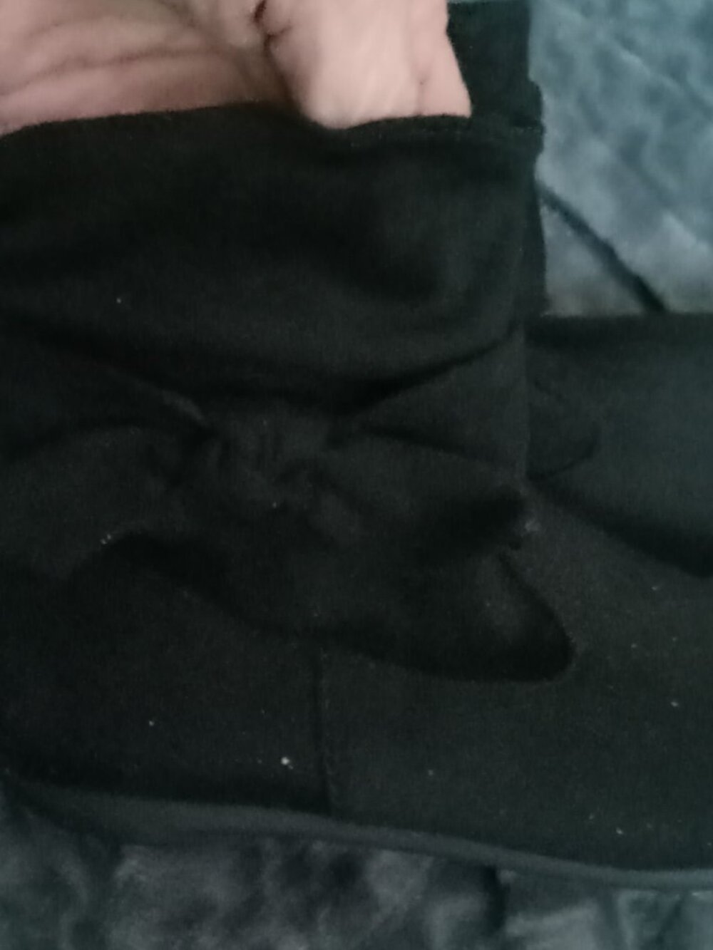 NEW, girls' 13 Wonder Nation black suede-feel ankle boot w/side tie, zippers